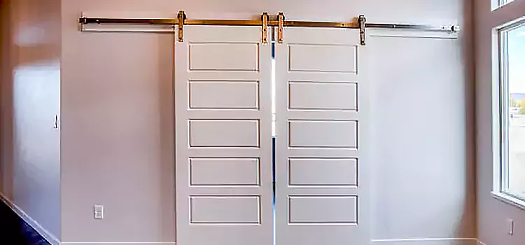 Glass Barn Door with Installation Hardware Kit Charlesbourg
